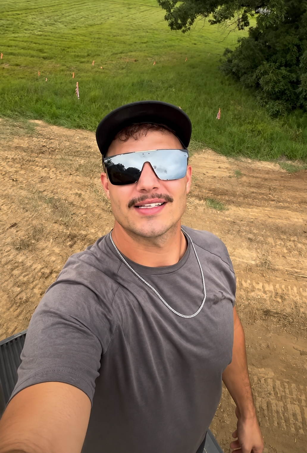 Andrew Michael, owner and operator of Michael Way Acres, on a job site in Clarksville, TN