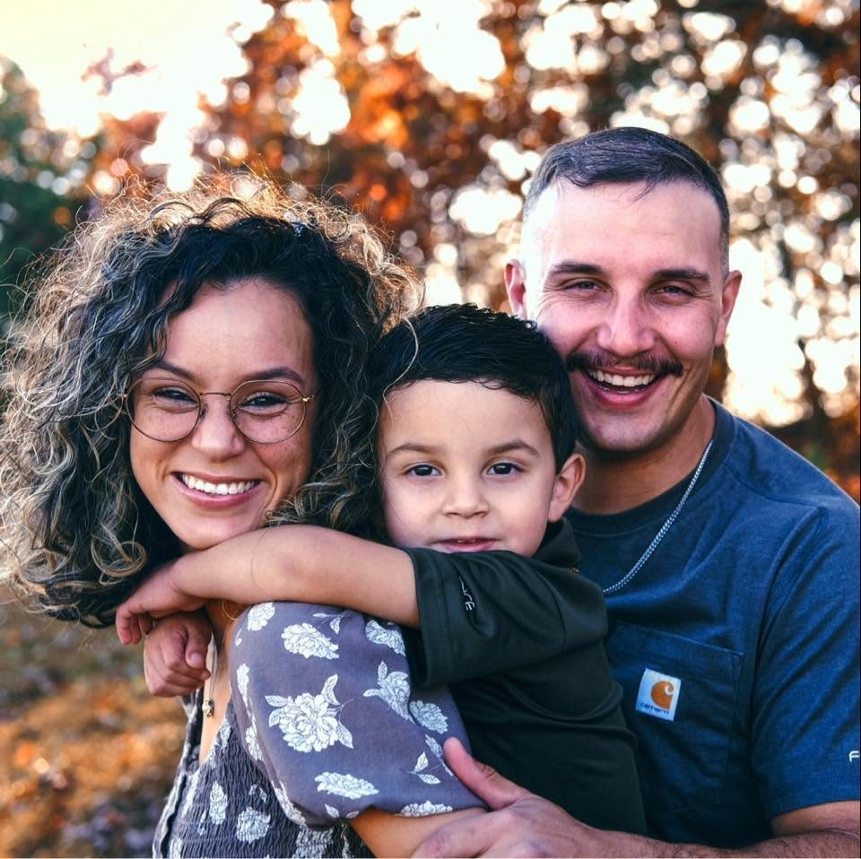 Michael Way, owner of Michael Way Acres, with his family in Clarksville, TN